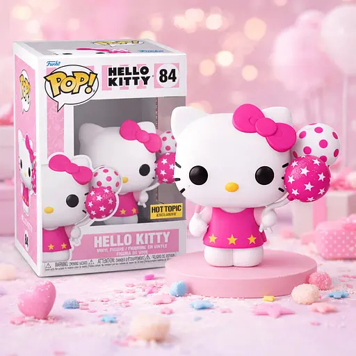 Ігрова фігурка Funko Pop! серії Hello Kitty Хеллоу Кітті з кульками (92223) - фото 3