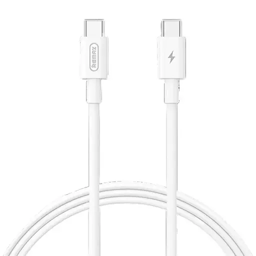 Кабель Remax Marlik Type-C to Type-C 65W 1 м белый (RC -191) - фото 1