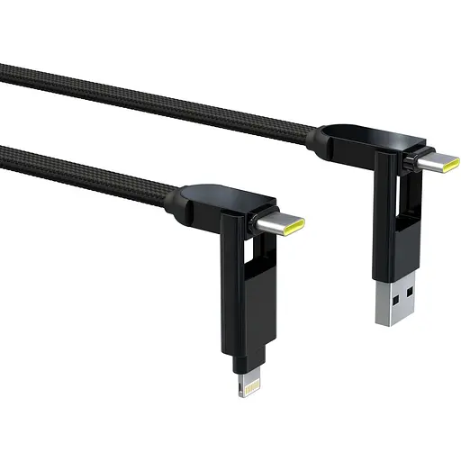 Кабель Rolling Square inCharge XL 3 м чорний (XLL01R) - фото 2