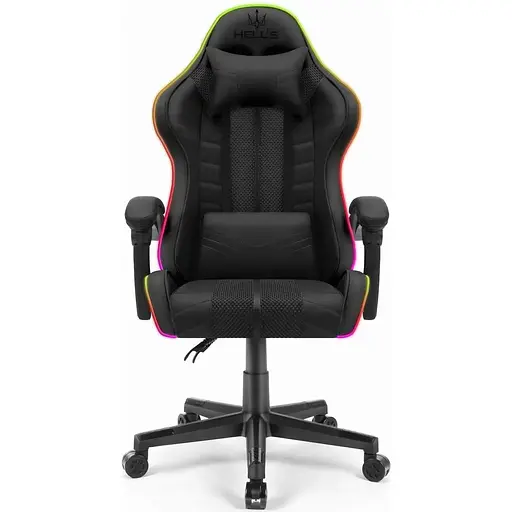 Компьютерное креслоHell's Chair HC-1004 Black Led (ткань) - фото 2
