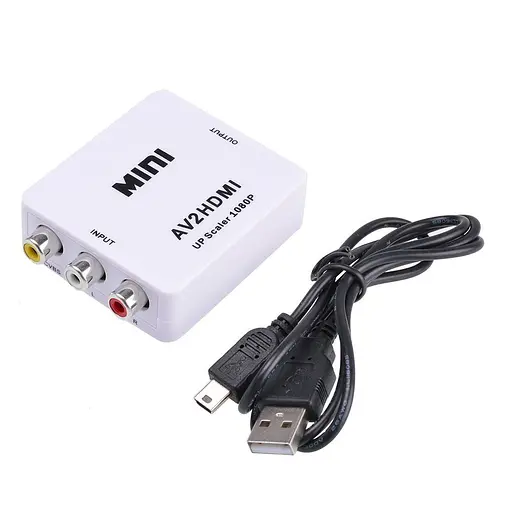Конвертор-переходник из AV в HDMI - вход 3RCA (мама) на выход HDMI (мама) - фото 2