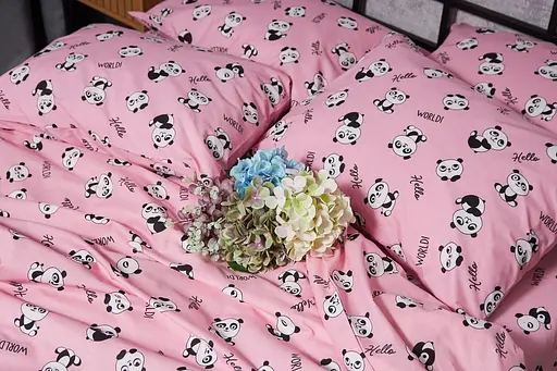 Пододеяльник Moon&Star Бязь Gold Люкс Pandas Евро 200x220 см - фото 5