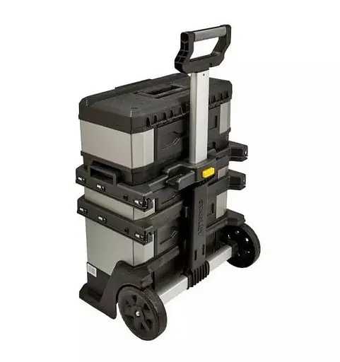 Ящик инструментальный Stanley Rolling Workshop многосекционный с колесами 89х57х39 cм (FMST1-75506) - фото 3