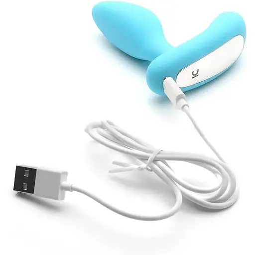 Вибропробка и массажер простаты 2в1 KisToy Gordon Blue - фото 8