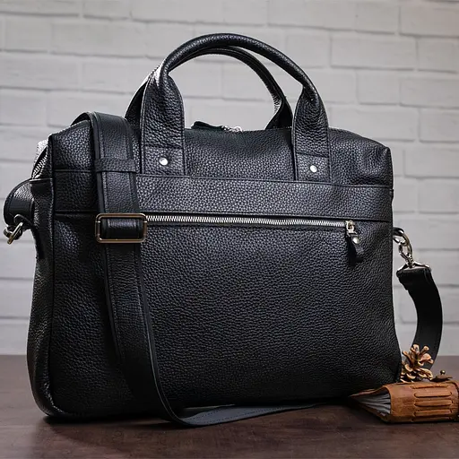 Чоловіча шкіряна сумка SHVIGEL 41х30х7-10 см sum0012576 - фото 9