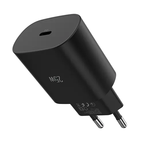 Зарядний пристрій мережевий MAKE 25W GaN3 Mini Type-C PD3.0 Black - фото 3