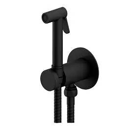 Гігієнічний душ прихованого монтажу Paffoni new Bidet Kit із запірним змішувачем black matt ZDUP128NO, Чорний матовий - фото 1