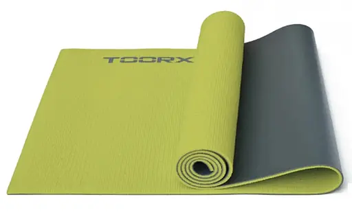 Коврик спортивный Toorx Yoga PVC 173 х 60 х 0,6 см для йоги и фитнеса Verde/Antracite (MAT-176) - фото 1