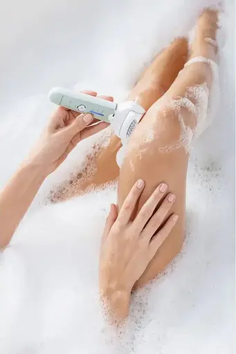 Panasonic Эпилятор пинцетный, аккумуляторный, пинцет.-60, влажн.+сух., насадок-4, футляр, салатово-белый - фото 8