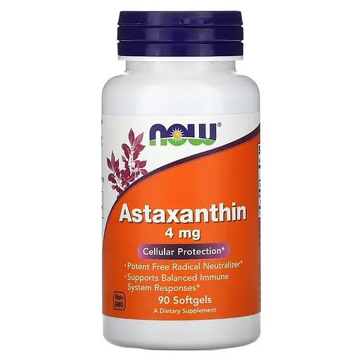 Натуральна добавка Now Astaxanthin 4 mg 90 капсул