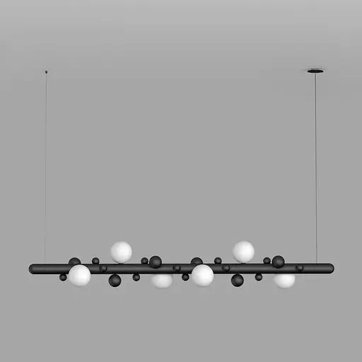 Підвісний світильник Babich Studio Lunar 1500 Black (RAL 9005) - фото 1