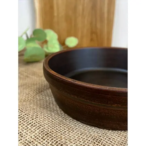 Миска под бануш керамическая (глиняная) Гладкая 1.1 л - фото 3