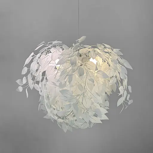 Підвісний білий світильник TRIO у флористичних мотивах d110 см Line.F MJ 185-110 - фото 9