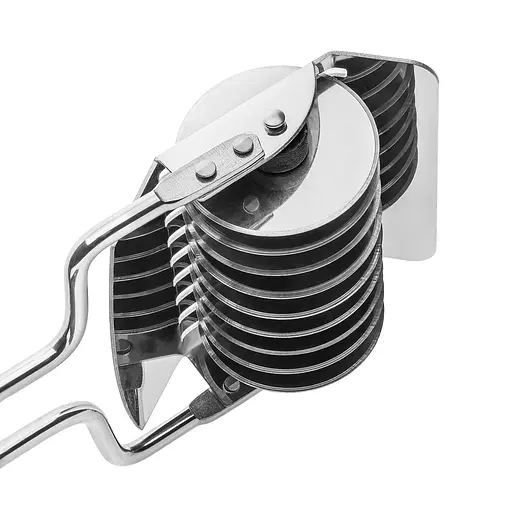 Нож резак для теста тесторезка лапшерезка для нарезки лапши, зелени из нержавеющей стали с ручкой, Kitchen Master 83608 - фото 8