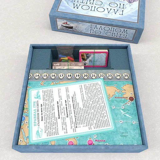 Настольная игра "Галопом по миру" 1069 на укр. языке - фото 3