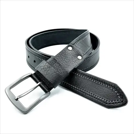 Ремінь шкіряний Le-Mon чоловічий 110-130х4 см acs0024321 - фото 1