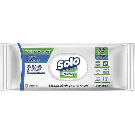 Влажные салфетки для уборки Solo Natural Power Эвкалипт и Сосна 100 шт.