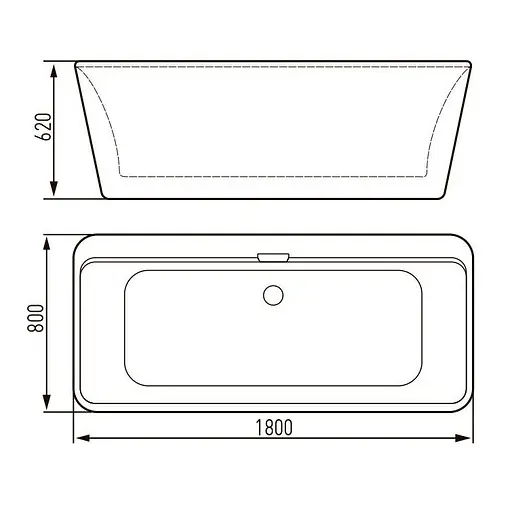 Ванна акриловая Volle 12-22-110C - фото 4