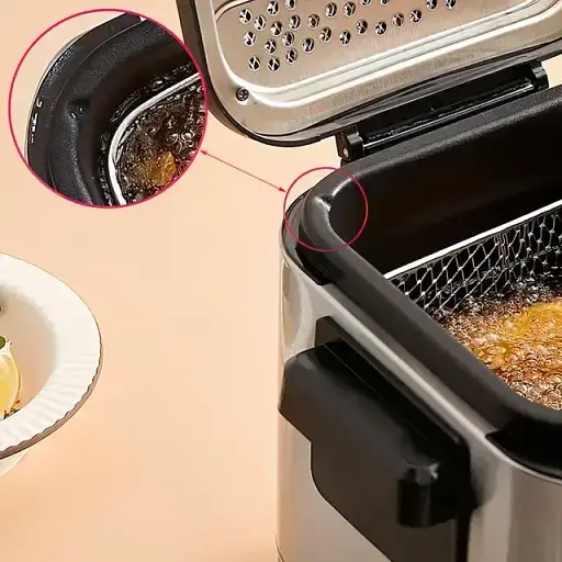 Фритюрница для дома на 1,5 л Crownberg CB 5542, 1200 Вт для картофеля фри - фото 3