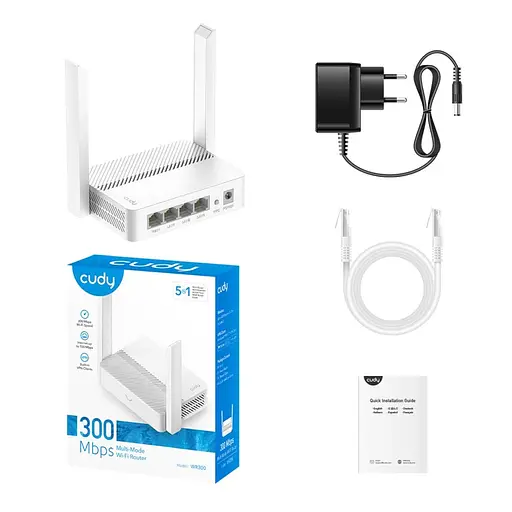 WiFi маршрутизатор Cudy WR300 100Mbps Mesh-сателлит N300 (73-00548) - фото 6