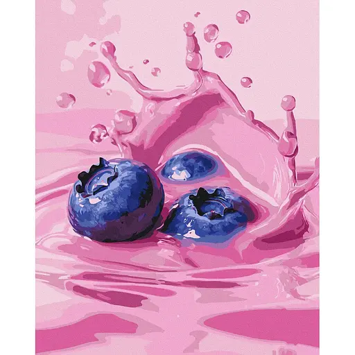 Картина по номерам на подрамнике Brushme Сочная голубика