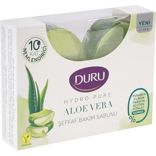 Уценка. Косметическое мыло Duru Hydro Pure с Алоэ Вера 270 г (2 шт. х 135 г) - фото 2