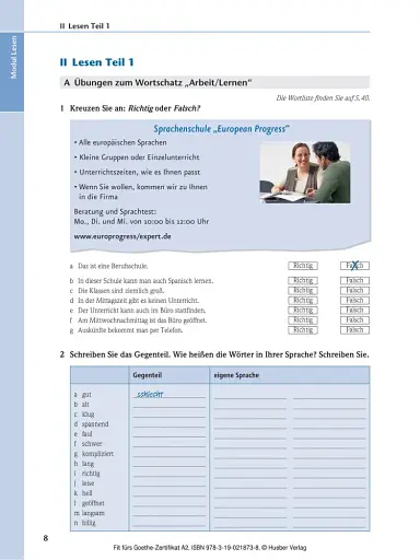 Fit furs Goethe-Zertifikat A2 Deutschprüfung für Erwachsene mit Audio-CD - фото 2