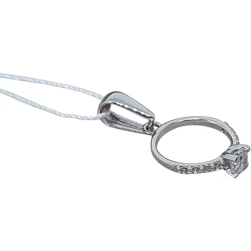 Золота підвіска Favoritum Колечко з фіанітом. 311839_Б/1