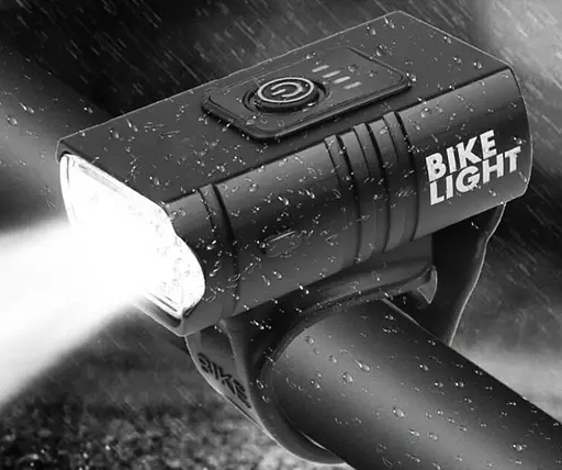 Вело фара передняя Bike Light 305 аккумуляторный велосипедный водонепроницаемый фонарь с креплением - фото 4