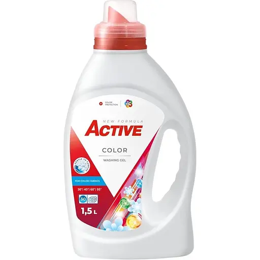 Гель для прання Active Color з ароматом свіжості 1.5 л