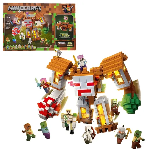 Конструктор Minecraft Дерев'яний голем з LED-підсвіткою на 857 деталей (6656) - фото 2