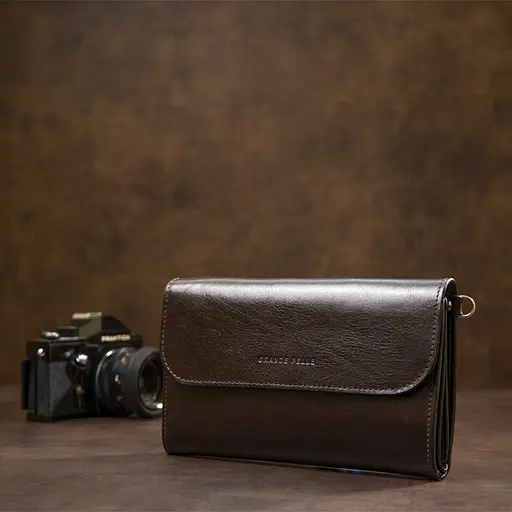 Мужской кожаный кошелек Grande Pelle 22.5х13х4 см sum0023148 - фото 10