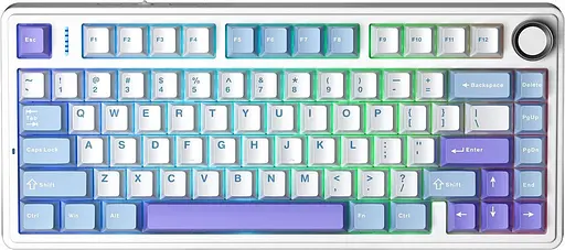 Клавіатура Aula F75 Gasket Reaper Hot-Swap PBT 2.4G Wireless/BT Purple (6978080501479) - фото 1