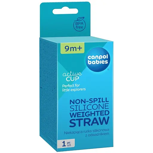 Трубочка непроливная Canpol babies силиконовая с утяжелителем к кружке 56/510 (56/622) - фото 2