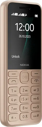 Мобільний телефон Nokia 130 Dual Sim 2023 Light Gold UA UCRF - фото 2