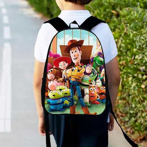 Рюкзак детский история игрушек, 34х27см, городской ранец для мальчика с принтом (00421)