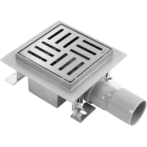 Трап для душа Rea Cross 12x12 nickiel brushed REA-G6200 - фото 1