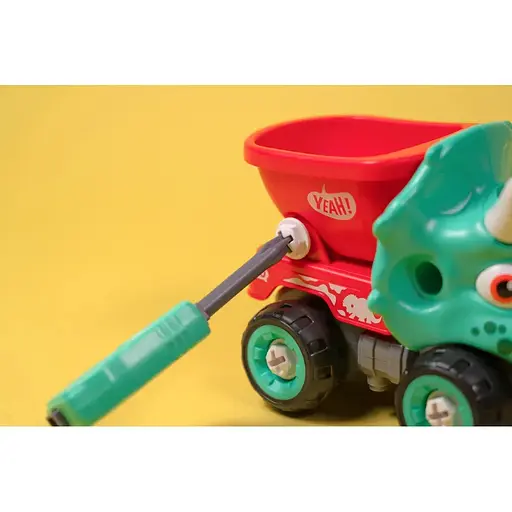 Машинка-конструктор Otamanko Трицератопс самоскид Бірюзовий/червоний - фото 6