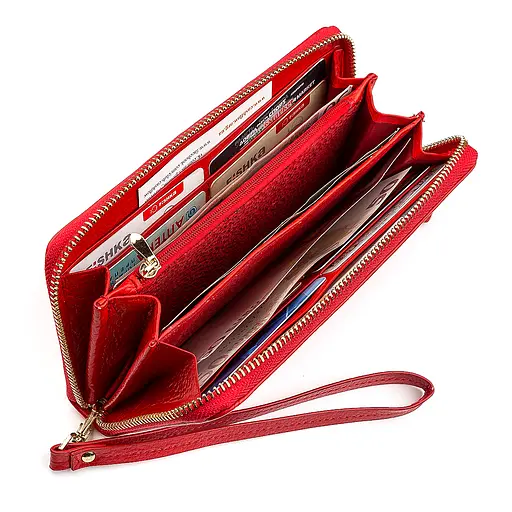 Жіночий шкіряний гаманець (S4001B) Boston 19.5х10х3 см acs0015676 - фото 4