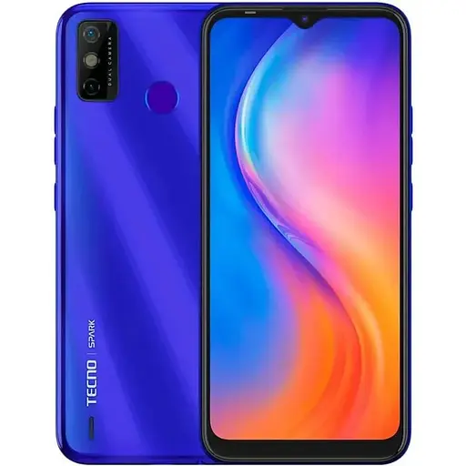 Смартфон Tecno Spark 6 Go 64 GB Aqua Blue (Grade C) Seller Refurbished - фото 1