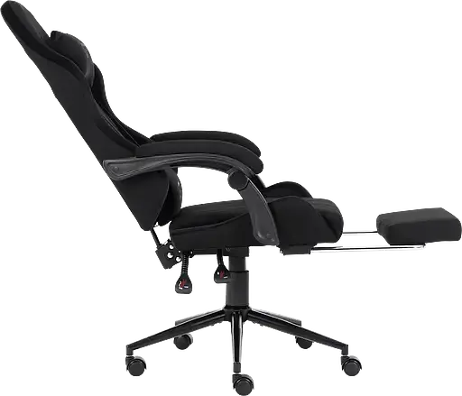 Геймерское кресло GT Racer черное (X-2324 Fabric Black Suede) - фото 4