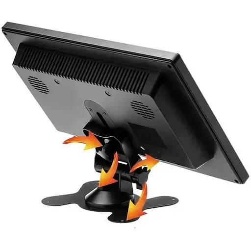 Автомобильный монитор Podofo K101 для камеры заднего вида 10 дюймов 1024х600 AV, HDMI, VGA - фото 3