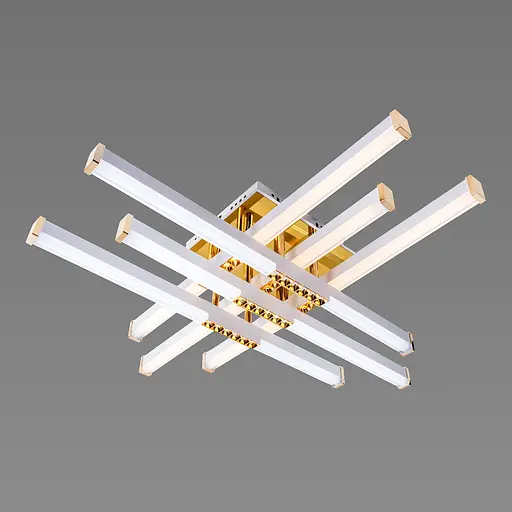 Люстра светодиодная акриловая Sirius B YH836/6 WT+GD 78W - фото 5