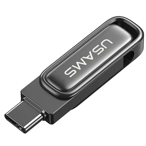 Флеш-накопичувач Usams US-ZB347 USB 3.2 Type-C Dual Ports 64GB Tarnish - фото 4