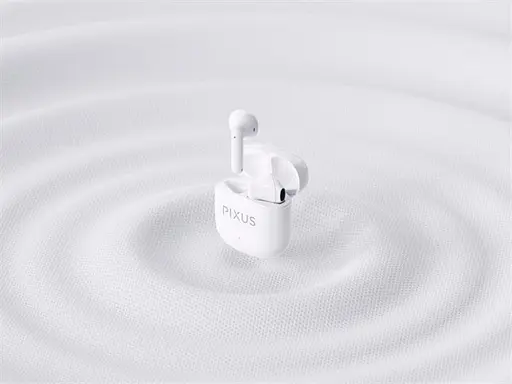 Бездротові навушники Pixus Muse, TWS, BT5.3, 37mAh, 320mAh, 5h, white UA UCRF - фото 6