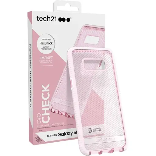 Защитный чехол Tech21 D3O Flexshock для Samsung S8 Plus Rose Tint White