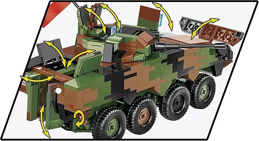 Конструктор COBI український танк ЗСУ KTO Rosomak (PL/UA) 2629 - фото 4