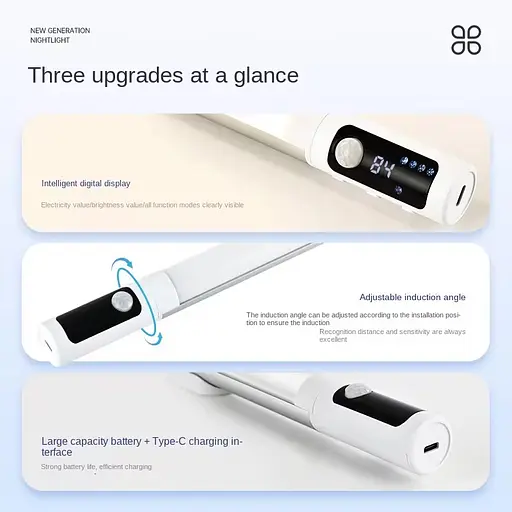 Сенсорний світильник LED з датчиком руху MZ-L2901 SE (29*27*380mm) White - фото 3