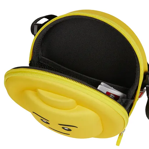 Детская сумочка через плечо LEGO 3D круглая желтая (20187-1918) - фото 4