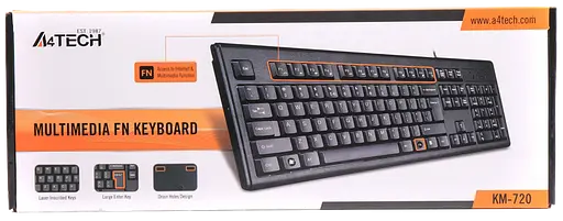 Клавиатура A4Tech KM-720 Black - фото 3